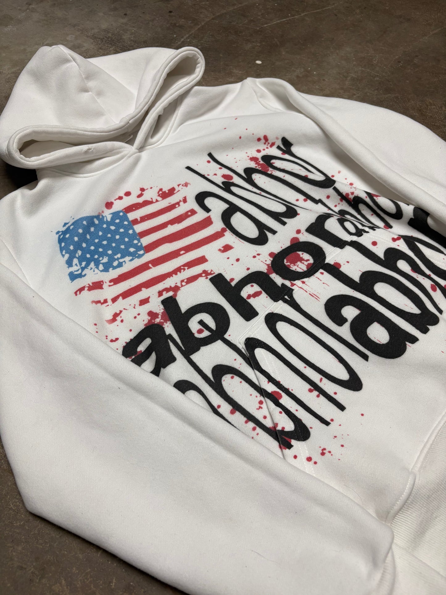 U.S flag abhor hoodie