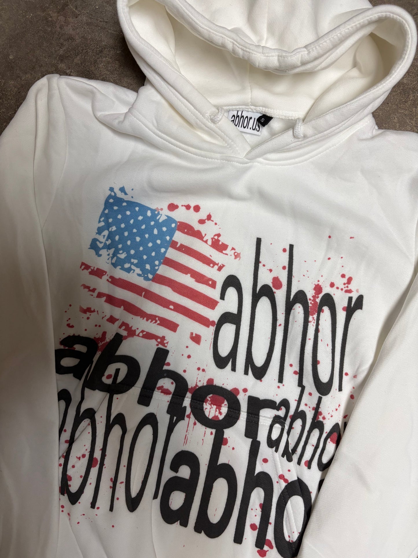 U.S flag abhor hoodie