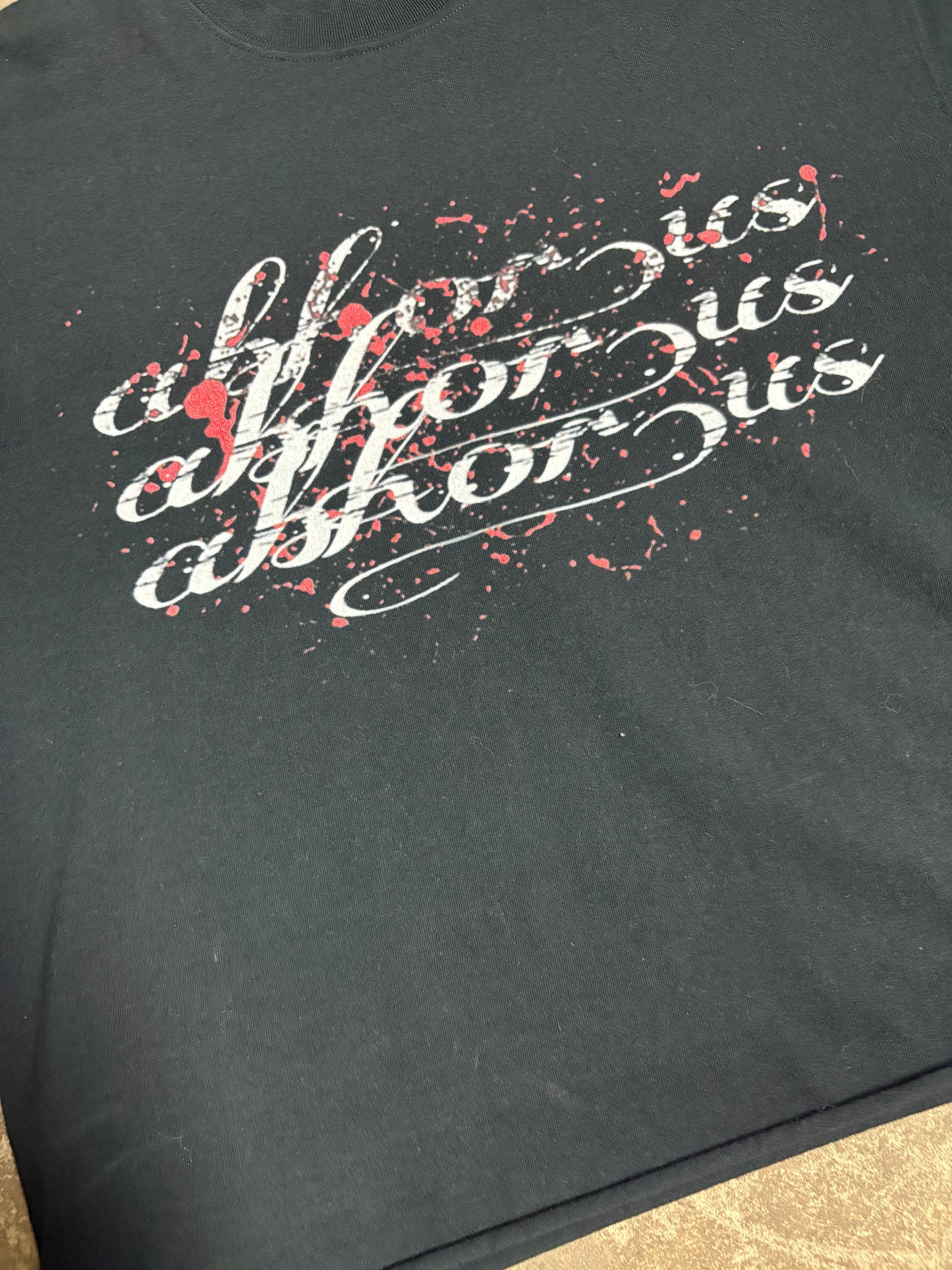 Cropped oversized abhor tee “Black”